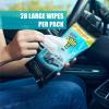 imageInvisible Glass 901614PK Large Glass Cleaning Wipes for StreakFree Windows Mirrors and Glass LintFree AmmoniaFree TintSafe for Home and Auto Flat Pack 28 Count Pack of 428 Count Pack of 1