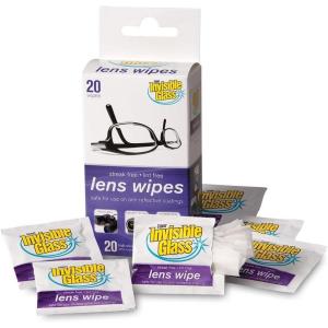 imageInvisible Glass 90102 Lens Cleaning Wipes  StreakFree LintFree Wipes for Glasses Camera Lenses Binoculars ampamp Smartphone Cameras Safe on Reflective Coatings  20 Count20 Count Pack of 1