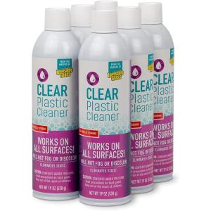 imageInvisible Glass 91014 Clear Plastic Cleaner  Cleans and Protects Plastic on Electronics Appliances Eyewear Cars Trucks RVs Boats ampamp More  Helps Prevent Fog and Static  19 oz19 Ounce Pack of 6