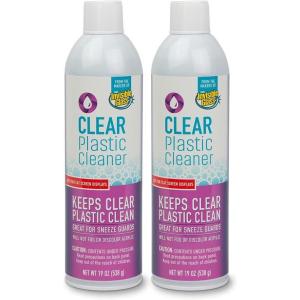 imageInvisible Glass 91014 Clear Plastic Cleaner  Cleans and Protects Plastic on Electronics Appliances Eyewear Cars Trucks RVs Boats ampamp More  Helps Prevent Fog and Static  19 oz19 Fl Oz Pack of 2