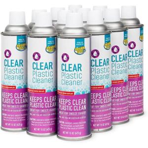 imageInvisible Glass 91014 Clear Plastic Cleaner  Cleans and Protects Plastic on Electronics Appliances Eyewear Cars Trucks RVs Boats ampamp More  Helps Prevent Fog and Static  19 oz15 Ounce Pack of 12