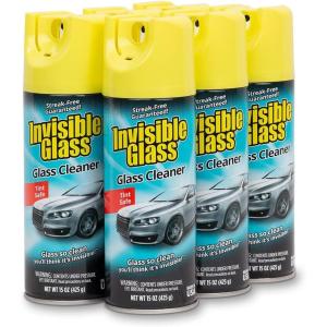 imageInvisible Glass 91163 Premium Aerosol Glass and Window Cleaner for Auto and Home StreakFree AmmoniaFree TintSafe 15 oz15 Ounce Pack of 6
