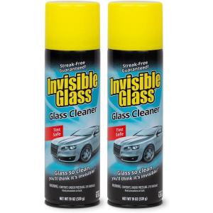 imageInvisible Glass 911642PK Premium Aerosol Glass and Window Cleaner for Auto and Home Cleans Glass Windows Windshields and More StreakFree AmmoniaFree TintSafe 19 oz Pack of 219 Ounce Pack of 2