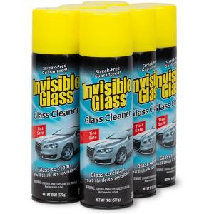 imageInvisible Glass 911642PK Premium Aerosol Glass and Window Cleaner for Auto and Home Cleans Glass Windows Windshields and More StreakFree AmmoniaFree TintSafe 19 oz Pack of 219 Ounce Pack of 6