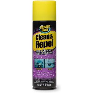 imageInvisible Glass 911846PK Clean ampamp Repel Glass Cleaner  Rain Repellent  Cleans ampamp Repels Water Rain Sleet Snow  Improves Wet Weather Driving Visibility  19 oz Pack of 619 Ounce Pack of 1