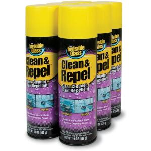 imageInvisible Glass 911846PK Clean ampamp Repel Glass Cleaner  Rain Repellent  Cleans ampamp Repels Water Rain Sleet Snow  Improves Wet Weather Driving Visibility  19 oz Pack of 619 Ounce Pack of 6
