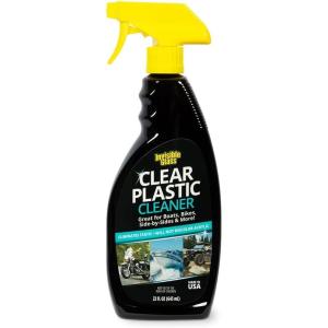 imageInvisible Glass 92084 Clear Plastic Cleaner for Cars Motorcycles RVs Boats Helmet Visors Golf Carts Acrylic and Vinyl Windows StreakFree HazeFree Removes Static 22 Fl Oz Pack of 122 Fl Oz Pack of 1