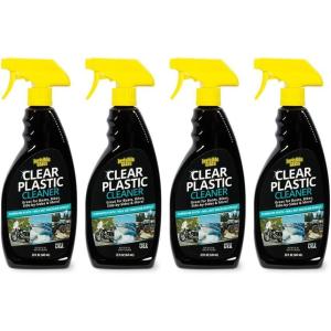 imageInvisible Glass 92084 Clear Plastic Cleaner for Cars Motorcycles RVs Boats Helmet Visors Golf Carts Acrylic and Vinyl Windows StreakFree HazeFree Removes Static 22 Fl Oz Pack of 11 Count Pack of 4