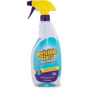 imageInvisible Glass 921604PK Premium Glass and Window Cleaner for Auto and Home Cleans Glass Windows Glass Cooktops Patio Doors and More StreakFree AmmoniaFree TintSafe 22 Fl Oz Pack of 422 Fl Oz Pack of 1