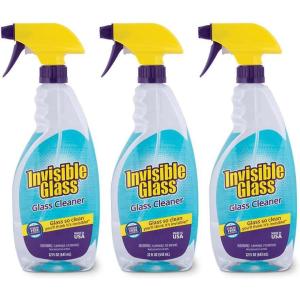 imageInvisible Glass 921604PK Premium Glass and Window Cleaner for Auto and Home Cleans Glass Windows Glass Cooktops Patio Doors and More StreakFree AmmoniaFree TintSafe 22 Fl Oz Pack of 422 Fl Oz Pack of 3