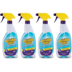 imageInvisible Glass 921604PK Premium Glass and Window Cleaner for Auto and Home Cleans Glass Windows Glass Cooktops Patio Doors and More StreakFree AmmoniaFree TintSafe 22 Fl Oz Pack of 422 Fl Oz Pack of 4