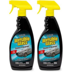imageInvisible Glass 921642PK Premium Glass and Window Cleaner for Auto and Home Cleans Glass Windows Windshields and More StreakFree AmmoniaFree TintSafe 22 fl oz Pack of 222 Fl Oz Pack of 2