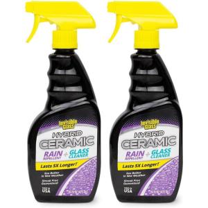 imageInvisible Glass 921832PK Hybrid Ceramic Rain Repellent and Glass Cleaner Cleans and Protects Car Windows and Windshields with LongLasting WaterRepellent Si02 Technology 16 Fl Oz Pack of 216 Fl Oz Pack of 2