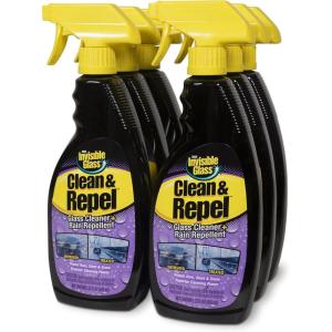 imageInvisible Glass 921842PK Premium Glass Cleaner with Rain Repellent for Exterior Automotive Glass and Windshields to Shield Against Rain Snow and Sleet 22 Fl Oz Pack of 222 Fl Oz Pack of 6