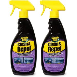 imageInvisible Glass 921842PK Premium Glass Cleaner with Rain Repellent for Exterior Automotive Glass and Windshields to Shield Against Rain Snow and Sleet 22 Fl Oz Pack of 222 Fl Oz Pack of 2