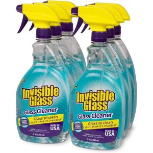 imageInvisible Glass 92194 Premium Glass and Window Cleaner for Auto and Home Cleans Glass Windows Mirrors and More StreakFree AmmoniaFree TintSafe 32 Fl Oz32 Fl Oz Pack of 6