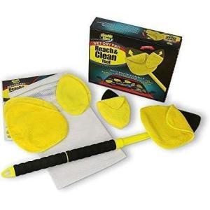 imageInvisible Glass 95164 Reach and Clean Tool WetDry Pro Window and Windshield Wand Glass Cleaning Tool has Extendable Handle and Washable Reusable Microfiber Cloth for Auto Interior and Exterior GlassWet Dry Pro Pack of 6